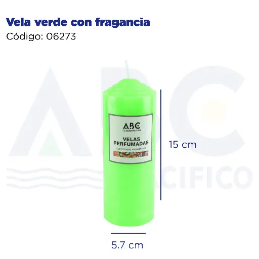 [06273] Vela verde con fragancia