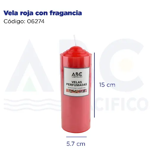 [06274] Vela roja con fragancia