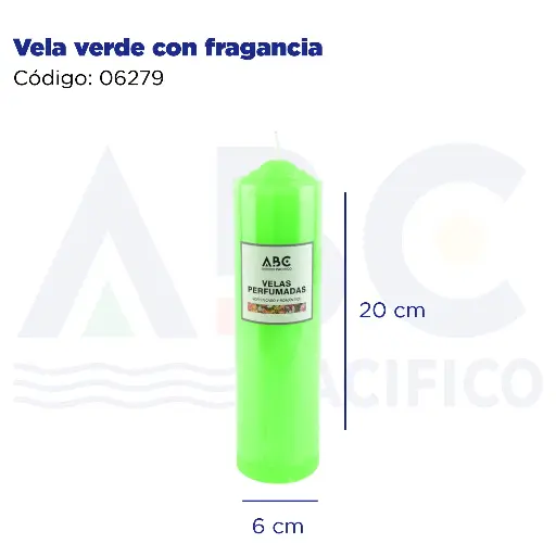 [06279] Vela verde con fragancia