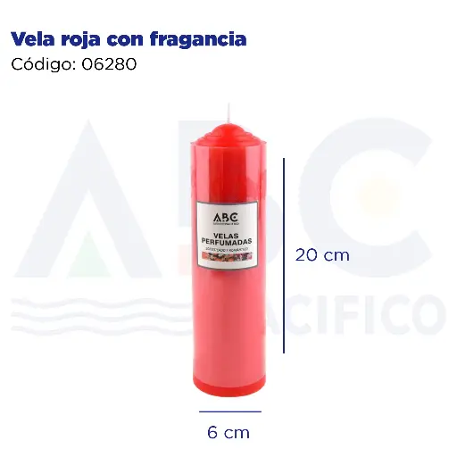 [06280] Vela roja con fragancia