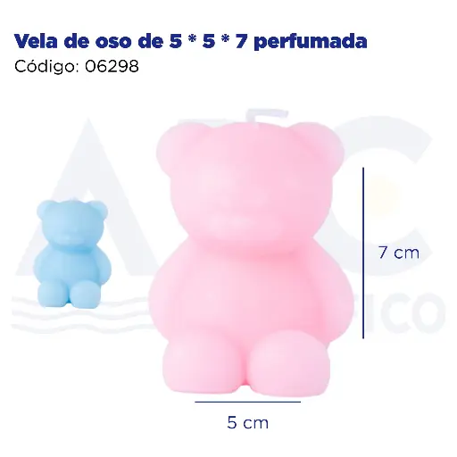 [06298] Vela de oso de 5 * 5 * 7 perfumada