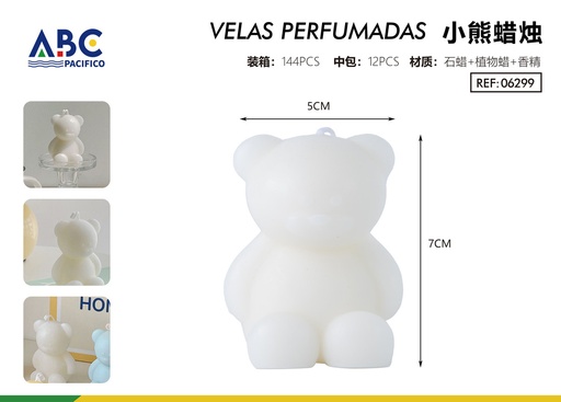 [06299] Vela de oso de 5 * 5 * 7 perfumada