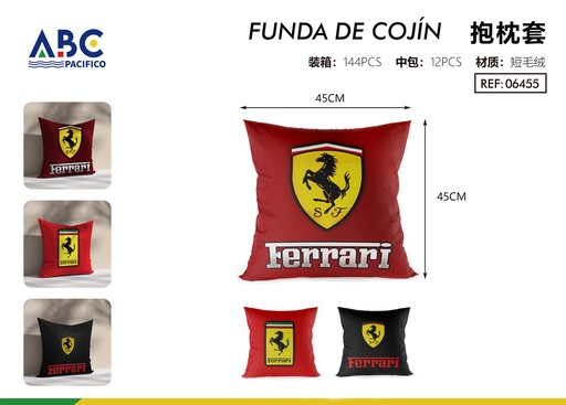 [06455] Funda para almohada decorativa Ferrari
