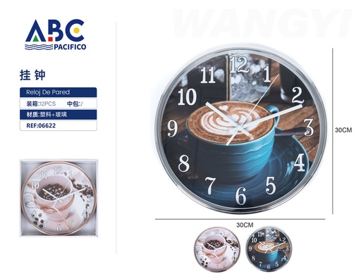[06622] Reloj de pared con diseño 30cm