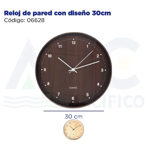 [06628] Reloj de pared con diseño 30cm