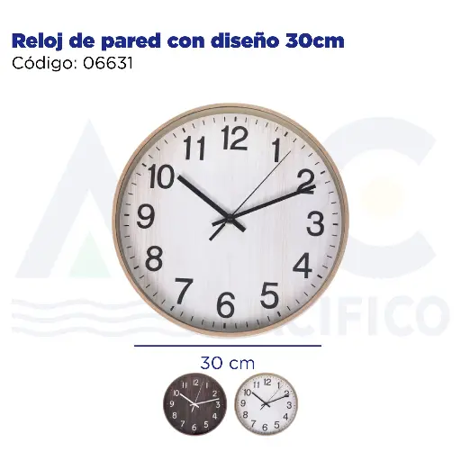[06631] Reloj de pared con diseño 30cm