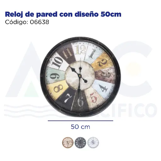 [06638] Reloj de pared con diseño 50cm