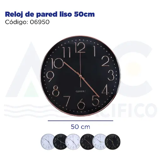 [06950] Reloj de pared liso 50cm