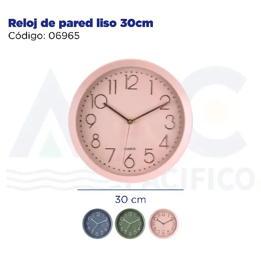 [06965] Reloj de pared liso 30cm