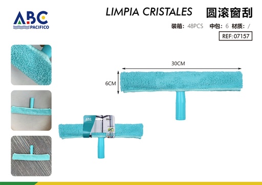 [07157] Limpia cristales con microfibra para ventanas color azul 3.*6cm