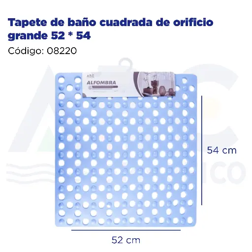 [08220] Tapete de baño cuadrada de orificio grande 52 * 54