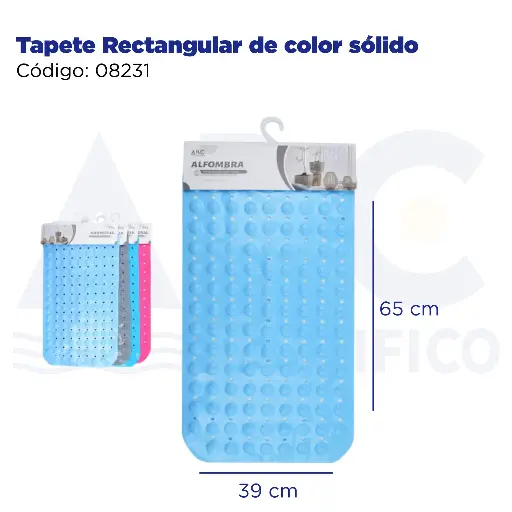 [08231] Tapete Rectangular de color sólido