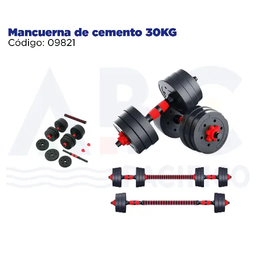 [09821] Mancuerna de cemento 30KG