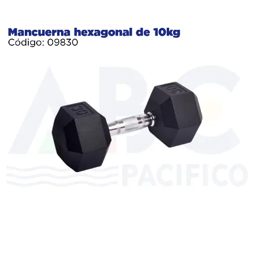 [09830] Mancuerna hexagonal de 10kg