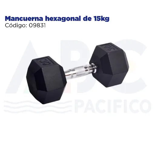 [09831] Mancuerna hexagonal de 15kg