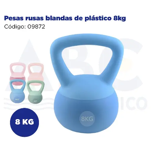 [09872] Pesas rusas blandas de plástico 8kg