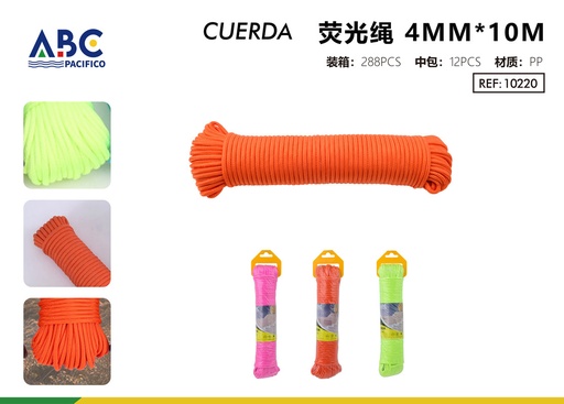 [10220] Cuerda fluorescente 4mm*10m