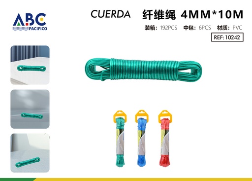 [10242] Cuerda de fibra 4mm*10m