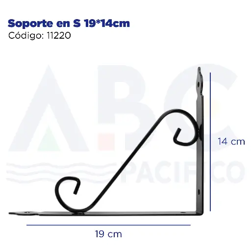 [11220] Soporte en S 19*14cm