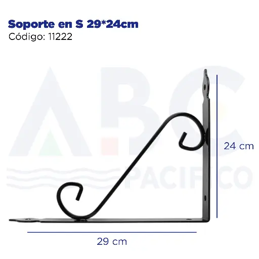 [11222] Soporte en S 29*24cm