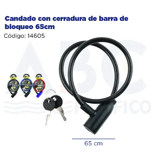 [14605] Candado con cerradura de barra de bloqueo 65cm