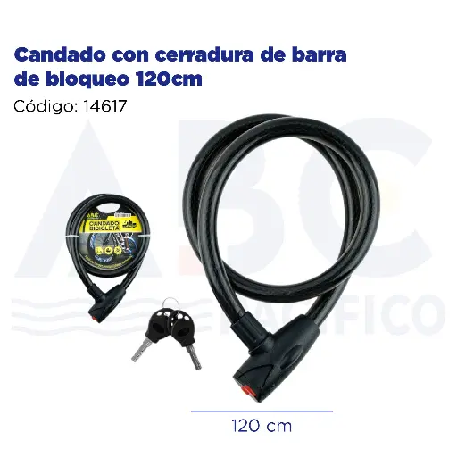 [14617] Candado con cerradura de barra de bloqueo 120cm