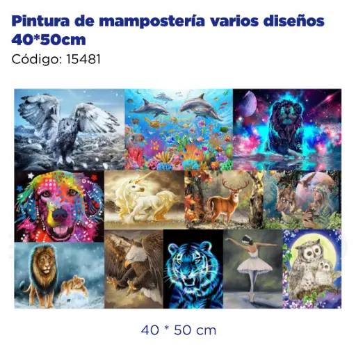 [15481] Pintura de mampostería varios diseños 40*50cm