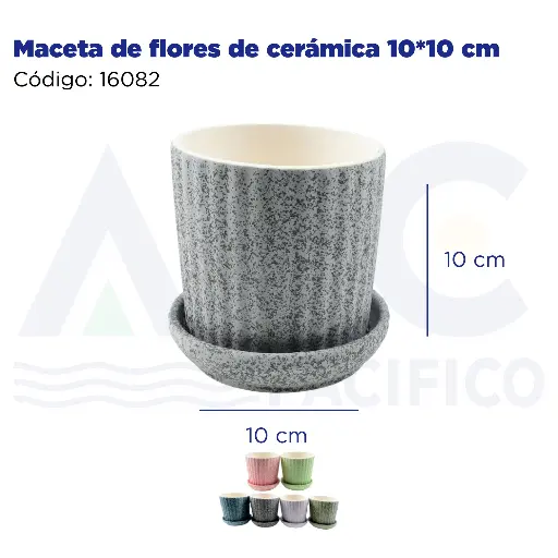 [16082] Maceta de flores de cerámica 10*10 cm