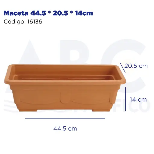[16136] Maceta 44.5 * 20.5 * 14cm