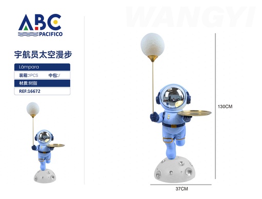 [16672] Figura decorativa Caminata espacial de astronautas