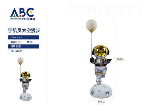 [16674] Figura decorativa Caminata espacial de astronautas