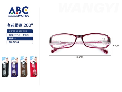 [06744] Gafas de lectura 200°