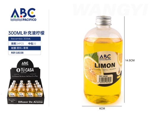 [18158] Líquido de recaga para difusores, aroma Limón 300ml