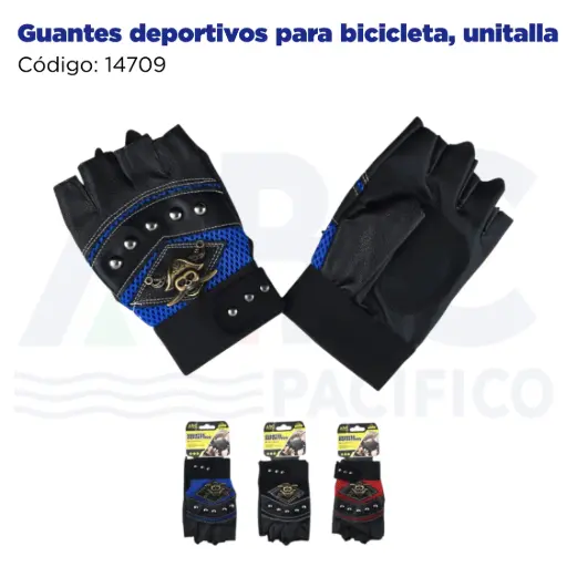 [14709] Guantes deportivos para bicicleta, unitalla