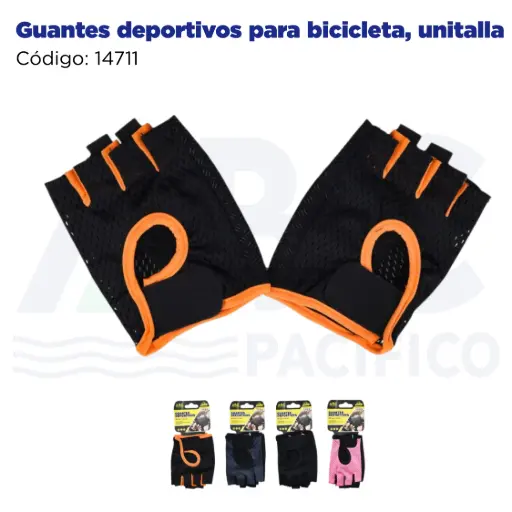 [14711] Guantes deportivos para bicicleta, unitalla