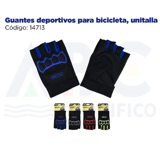 [14713] Guantes deportivos para bicicleta, unitalla
