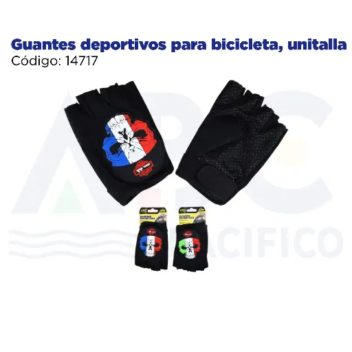 [14717] Guantes deportivos para bicicleta, unitalla