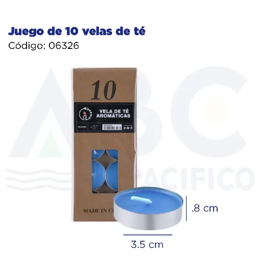[06326] Juego de 10 velas de té
