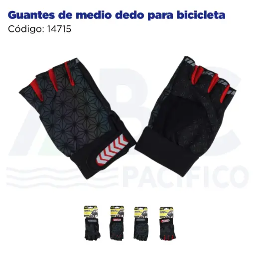 [14715] Guantes de medio dedo para bicicleta
