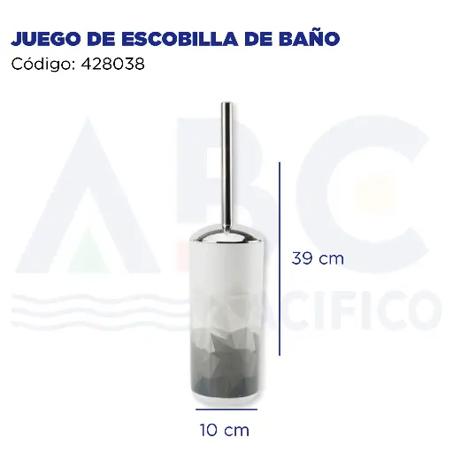 [428038] JUEGO DE ESCOBILLA DE BAÑO