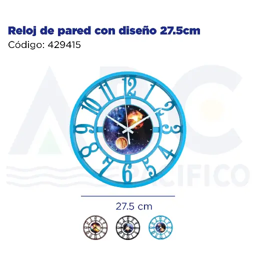[429415] Reloj de pared con diseño 27.5cm