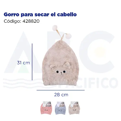 [428820] Gorro para secar el cabello