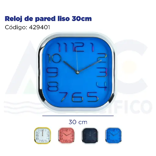 [429401] Reloj de pared liso 30cm