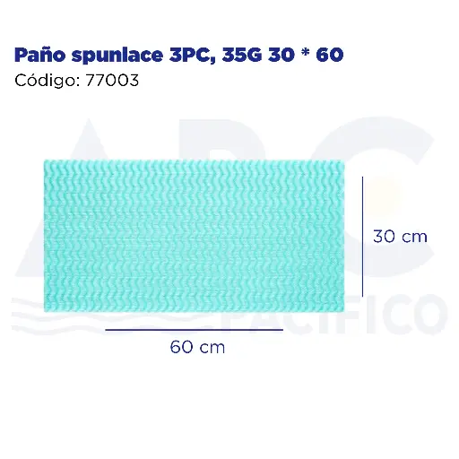 [77003] paño spunlace 3PC, 35G 30 * 60 