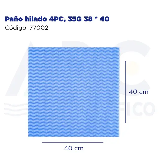 [77002] paño hilado 4PC, 35G 38 * 40