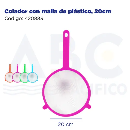 [420883] Colador con malla de plástico, 20cm