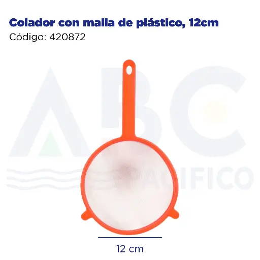 [420872] Colador con malla de plástico, 12cm