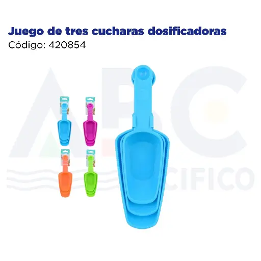 [420854] Juego de tres cucharas dosificadoras