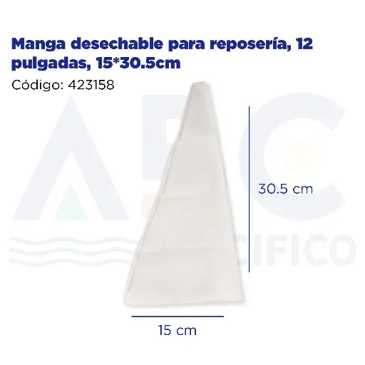 [423158] Manga desechable para reposería, 12 pulgadas, 15*30.5cm