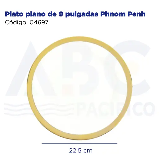 [04697] Plato plano de 9 pulgadas Phnom Penh
